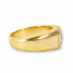 Asscher Solitaire Signet Ring 71599