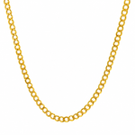 21K Gold Curb Chain 3.4mm 71482