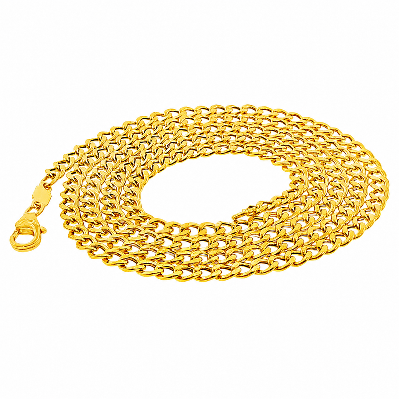21K Gold Curb Chain 3.4mm 71482