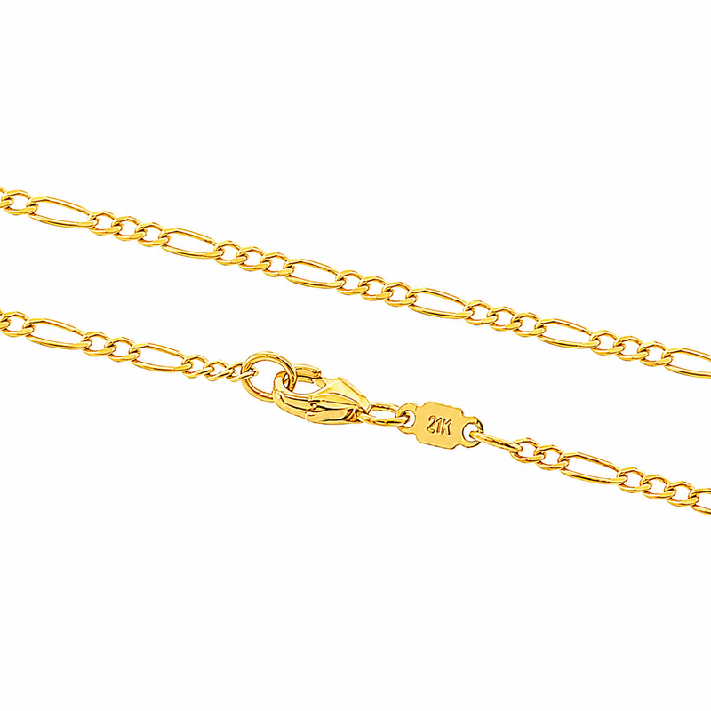 21K Gold Figaro Chain 2.5mm 71479