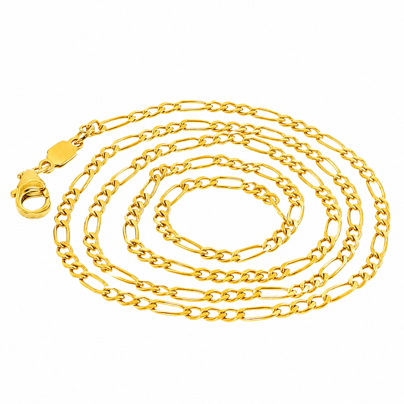 21K Gold Figaro Chain 2.5mm 71479