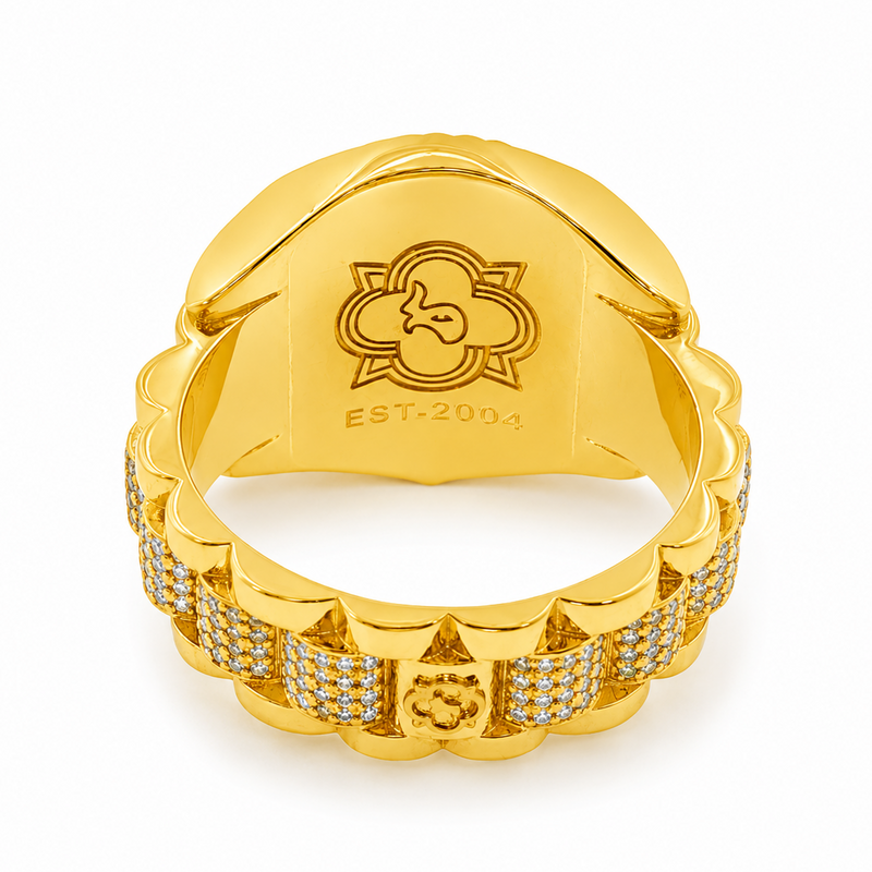 Custom Made Rolex Style Diamond Ring 67378