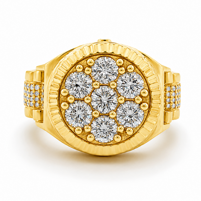 Custom Made Rolex Style Diamond Ring 67378
