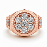 Custom Made Rolex Style Diamond Ring 67378