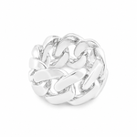 .925 Silver 14-15 mm Miami Cuban Link Ring 67414