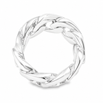 .925 Silver 14-15 mm Miami Cuban Link Ring 67414