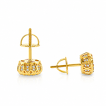 14K Gold Diamond Stud Earrings 65824