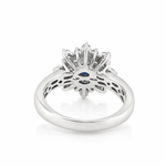 Sapphire & Diamond Bouquet Ring 32017
