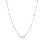.925 Silver Diamond Necklace 71483