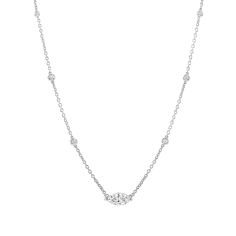 .925 Silver Diamond Necklace 71483