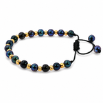 Black Pearl Bead Accent Bracelet 71496