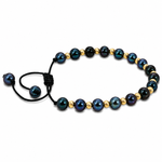 Black Pearl Bead Accent Bracelet 71496