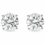 .925 Silver Diamond Earrings 4.0 Ct 71509