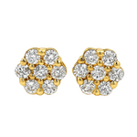Floral Radiance Diamond Earrings 65276