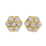 Floral Radiance Diamond Earrings 65276