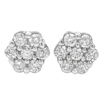 Floral Radiance Diamond Earrings 65276