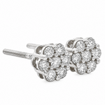 Floral Radiance Diamond Earrings 65276