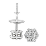 Floral Radiance Diamond Earrings 65276