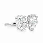 Eclipse Pear & Oval Ring 71515