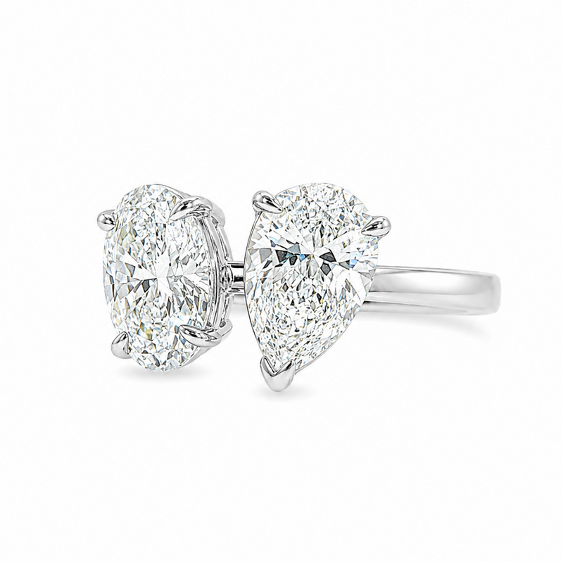 Eclipse Pear & Oval Ring 71515