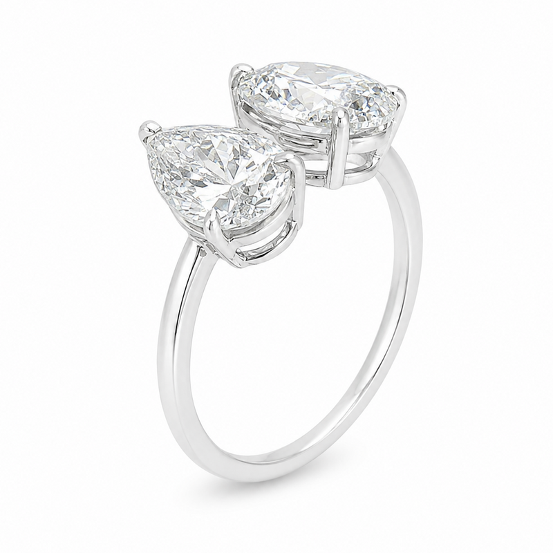 Eclipse Pear & Oval Ring 71515