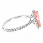 Pink Pear Shape Engagement Ring 71516