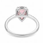 Pink Pear Shape Engagement Ring 71516