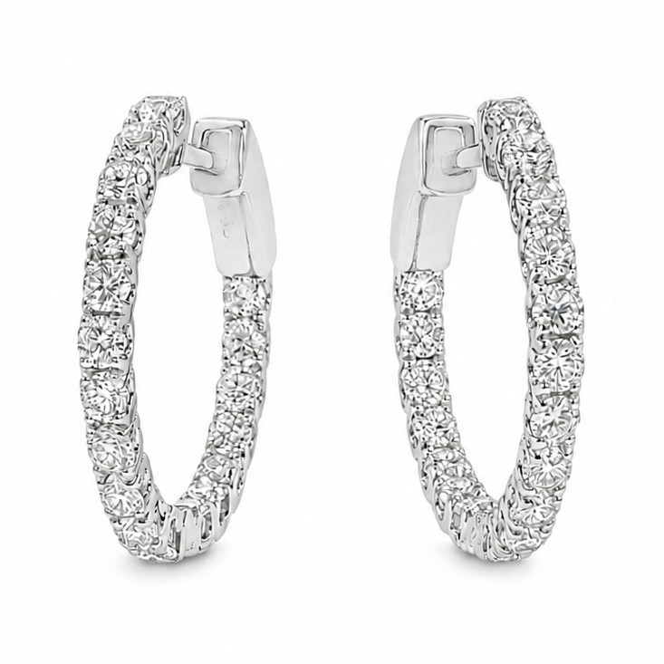 Halo Luxe Inside-Out Hoops Earrings 71520