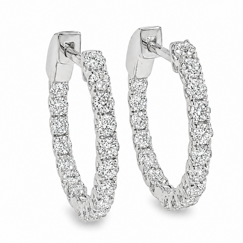 Halo Luxe Inside-Out Hoops Earrings 71520