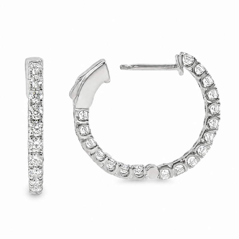 Halo Luxe Inside-Out Hoops Earrings 71520