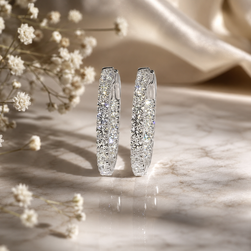 Halo Luxe Inside-Out Hoops Earrings 71521