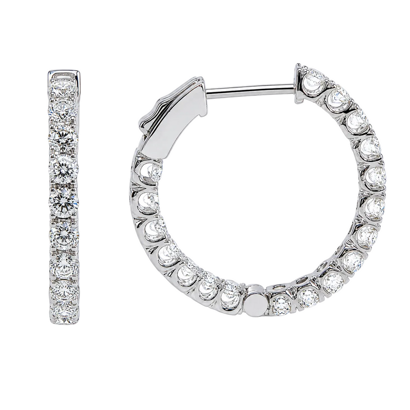 Halo Luxe Inside-Out Hoops Earrings 71521