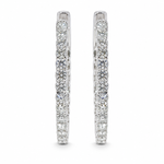 Halo Luxe Inside-Out Diamond Hoops 71522