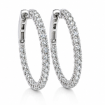 Halo Luxe Inside-Out Diamond Hoops 71522