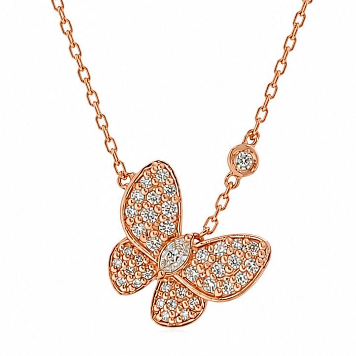 Butterfly Diamond Necklace 66215
