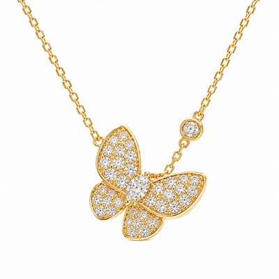 Butterfly Diamond Necklace 66215