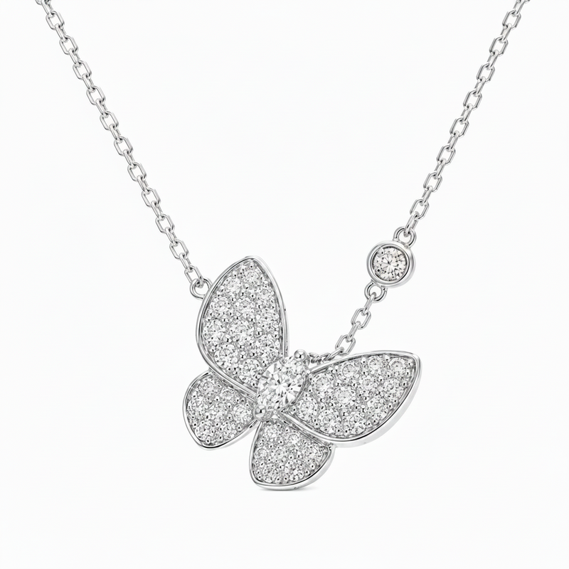 Butterfly Diamond Necklace 66215