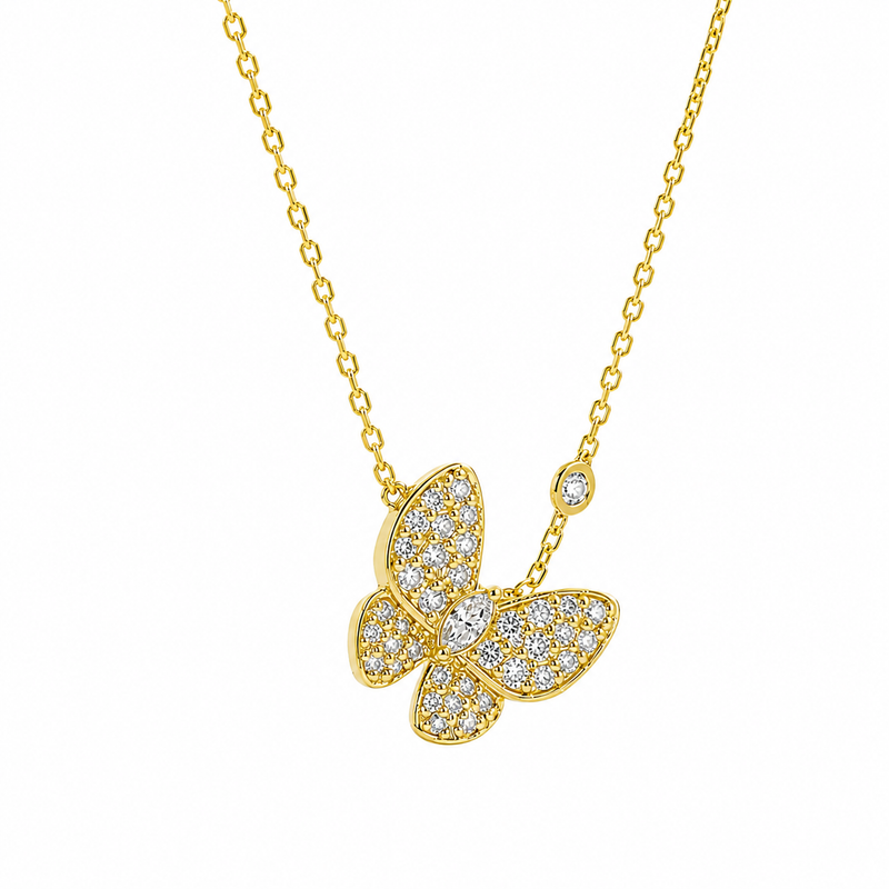 Butterfly Diamond Necklace 66215
