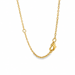 18K Gold Heart Baguette Diamond Necklace 68504