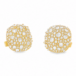 Upside Down Cushion Diamond Earrings 71455
