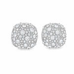 Upside Down Cushion Diamond Earrings 71455