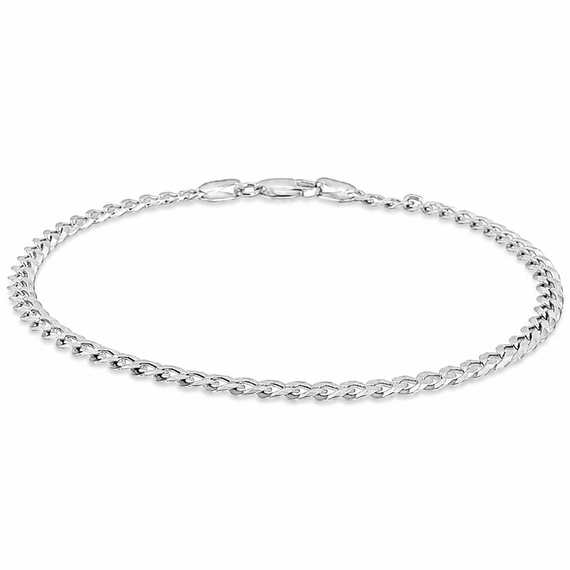 .925 Silver Solid Curb Bracelet 3.5mm 71461