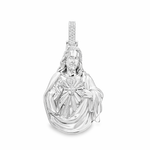 Silver Sacred Heart Jesus Pendant 71114