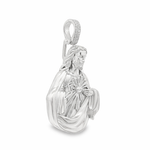 Silver Sacred Heart Jesus Pendant 71114