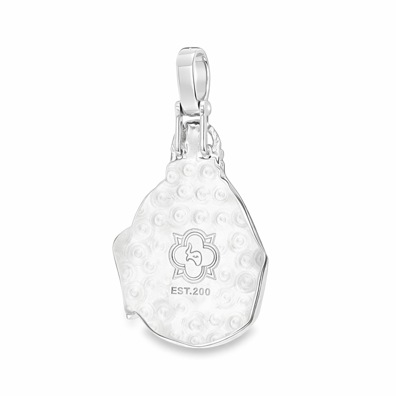 Silver Sacred Heart Jesus Pendant 71114 | TraxNYC