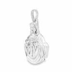Silver Sacred Heart Jesus Pendant 71114