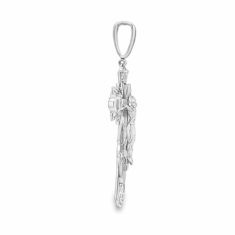 Silver Jesus Crucifix Pendant 71117 | TraxNYC