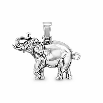 Silver Lucky Elephant Pendant