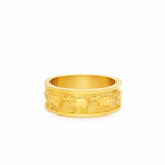 Gold Elephant Relief Band 71120