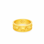 Gold Elephant Relief Band 71120